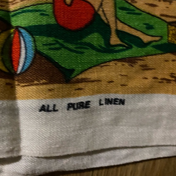 Vintage Pure Linen Barbados Rum Mount Gay Goddards Rum Punch Tea Dish Towel - Picture 5 of 7